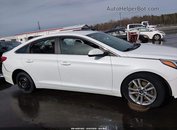 5NPE24AF7GH340138 2016 HYUNDAI SONATA White Widok wnętrza z tyłu