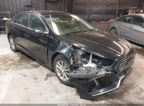 5NPE24AF7KH737616 2019 HYUNDAI SONATA Black Вид спереду
