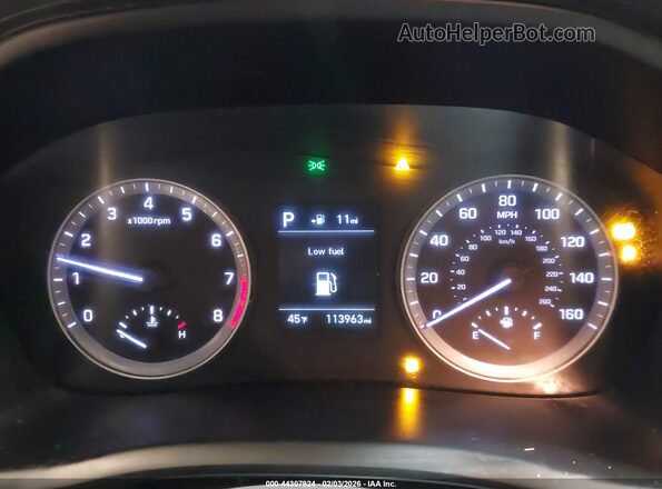 5NPE24AF7KH737616 2019 HYUNDAI SONATA Black Вид задніх сидінь