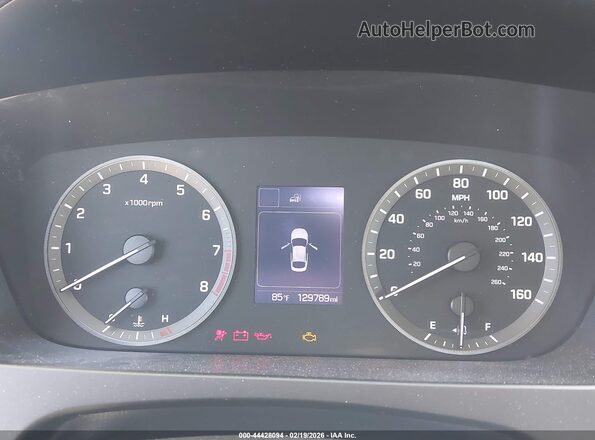 5NPE24AF8GH295520 2016 HYUNDAI SONATA Silver Vista de los asientos traseros