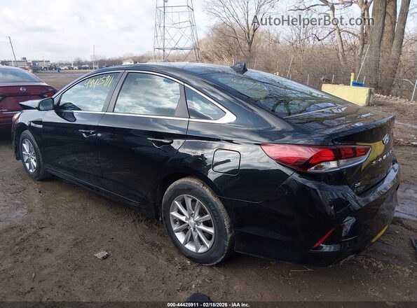 5NPE24AF8JH592309 2018 HYUNDAI SONATA Черный Задняя левая четверть