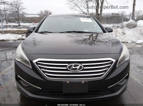 5NPE24AF9GH314897 2016 HYUNDAI SONATA Black Widok zestawu wskaźników