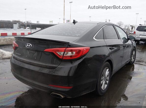 5NPE24AF9GH314897 2016 HYUNDAI SONATA Black Tył prawy