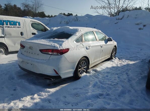 5NPE24AFXJH684389 2018 HYUNDAI SONATA White Задня права чверть