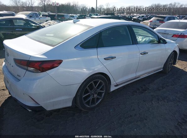 5NPE34AB6JH688983 2018 HYUNDAI SONATA White Задня права чверть