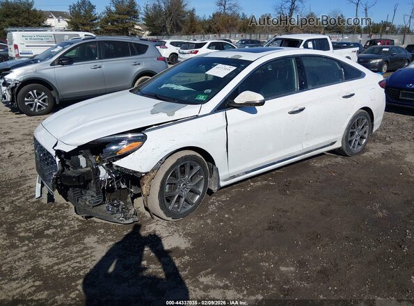 5NPE34AB6JH688983 2018 HYUNDAI SONATA White Передня ліва чверть