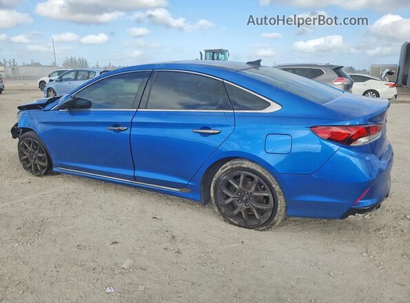 5NPE34AB8KH742849 2019 HYUNDAI SONATA Синий 
