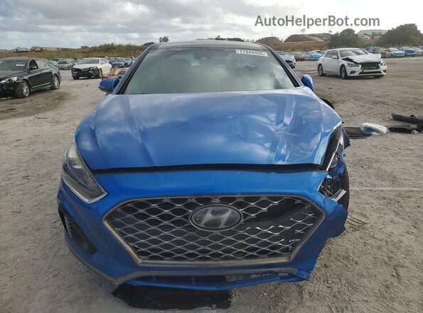 5NPE34AB8KH742849 2019 HYUNDAI SONATA Синий 