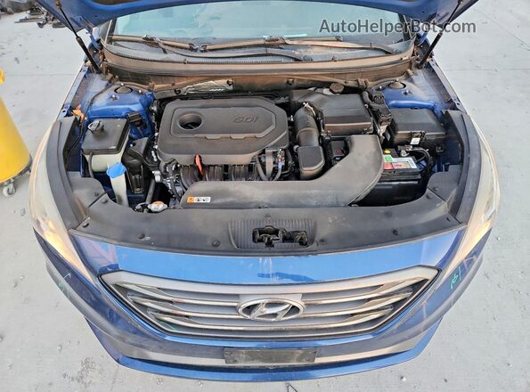 5NPE34AF0HH576547 2017 HYUNDAI SONATA Blue Widok wnętrza z tyłu