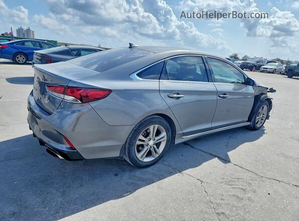 5NPE34AF0JH680557 2018 HYUNDAI SONATA Серый Задняя правая четверть
