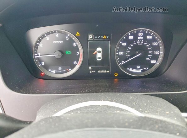 5NPE34AF1GH339175 2016 HYUNDAI SONATA White Вид щитка приладів