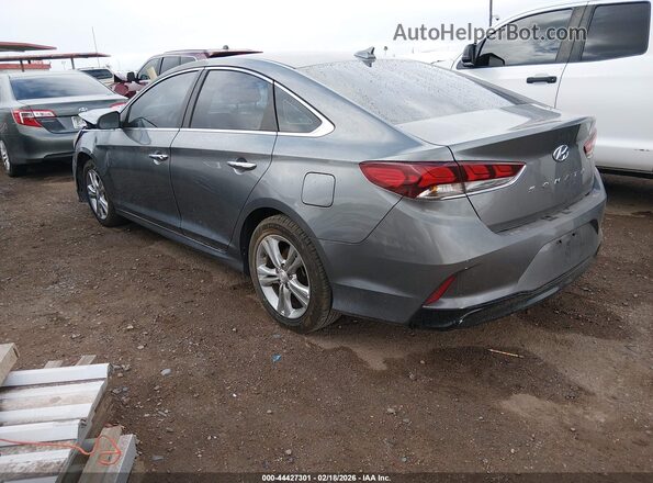 5NPE34AF2JH626919 2018 HYUNDAI SONATA Серый Задняя левая четверть