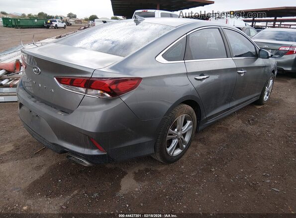 5NPE34AF2JH626919 2018 HYUNDAI SONATA Серый Задняя правая четверть