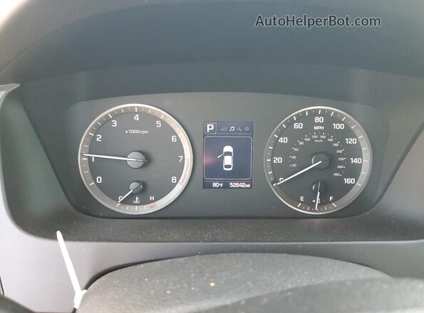 5NPE34AF3GH284941 2016 HYUNDAI SONATA Черный Вид щитка приборов