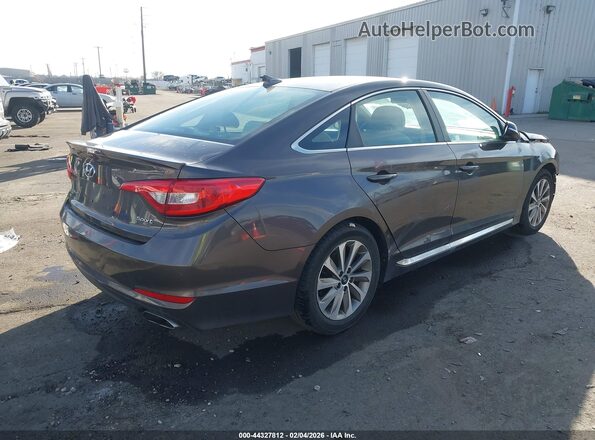 5NPE34AF3GH415110 2016 HYUNDAI SONATA Brown Задня права чверть