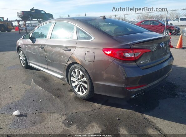 5NPE34AF3GH415110 2016 HYUNDAI SONATA Brown Задня ліва чверть