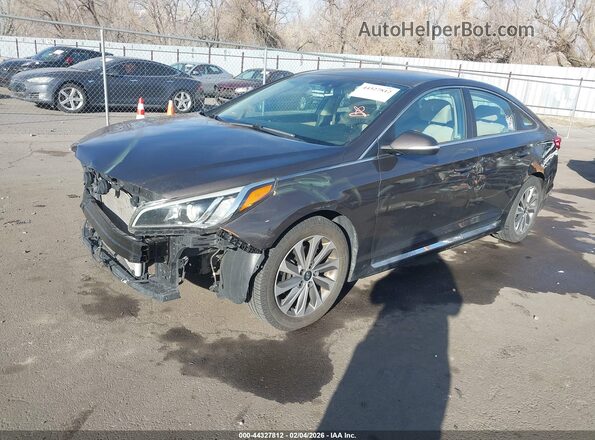 5NPE34AF3GH415110 2016 HYUNDAI SONATA Brown Передня ліва чверть