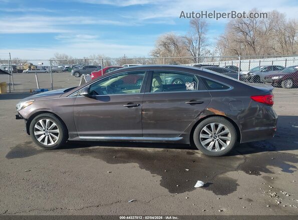 5NPE34AF3GH415110 2016 HYUNDAI SONATA Brown Панорамний вид салону 360°