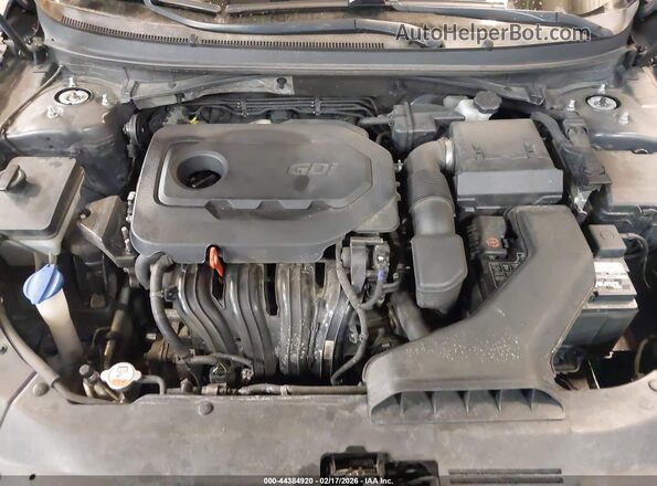 5NPE34AF3JH718329 2018 HYUNDAI SONATA Gray Rear view