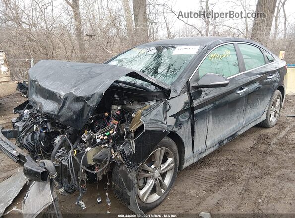 5NPE34AF3KH775857 2019 HYUNDAI SONATA Black Widok z przodu