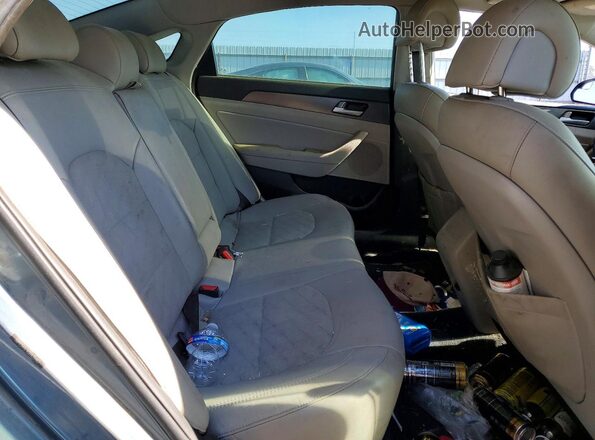 5NPE34AF4GH429467 2016 HYUNDAI SONATA Blue Rear seats view
