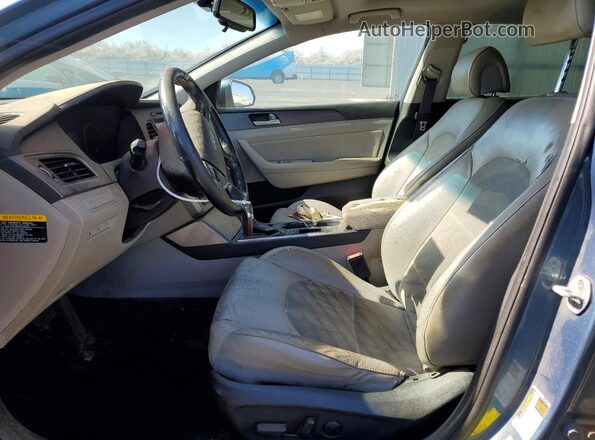 5NPE34AF4GH429467 2016 HYUNDAI SONATA Blue Front interior view