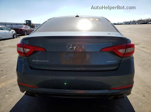 5NPE34AF4GH429467 2016 HYUNDAI SONATA Blue Rear view