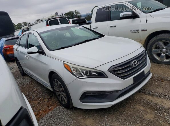 5NPE34AF4HH524273 2017 HYUNDAI SONATA Белый Передняя правая четверть
