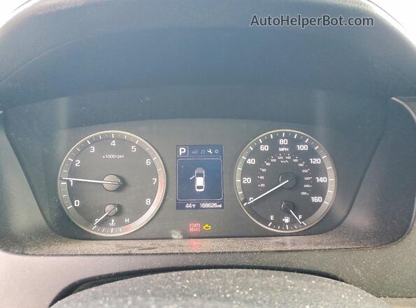 5NPE34AF4HH524273 2017 HYUNDAI SONATA Белый Вид щитка приборов