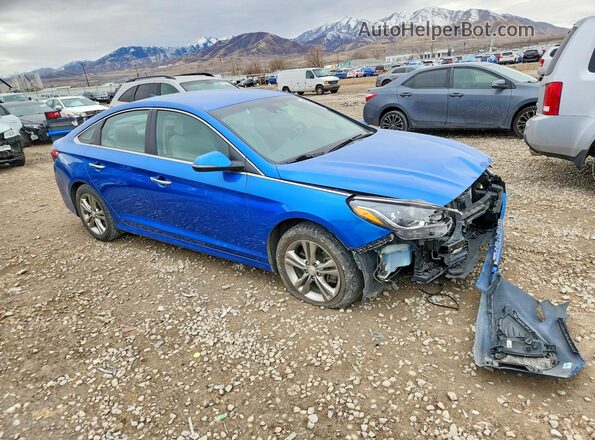 5NPE34AF4KH741815 2019 HYUNDAI SONATA Blue 