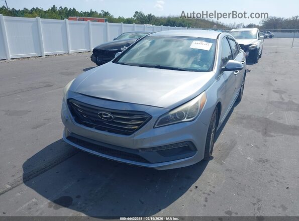 5NPE34AF5GH370851 2016 HYUNDAI SONATA Silver Vista tres cuartos delantera izquierda