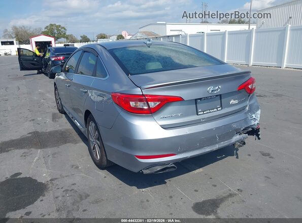 5NPE34AF5GH370851 2016 HYUNDAI SONATA Silver Trasero izquierdo