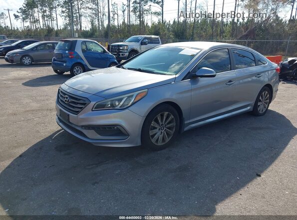 5NPE34AF5GH410118 2016 HYUNDAI SONATA Серебряный Передняя левая четверть