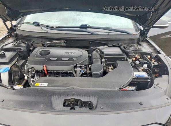 5NPE34AF5HH510561 2017 HYUNDAI SONATA Black Вид задньої частини салону
