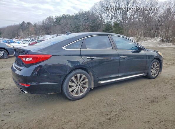 5NPE34AF5HH510561 2017 HYUNDAI SONATA Black Задня права чверть