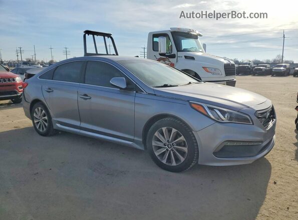 5NPE34AF8GH264328 2016 HYUNDAI SONATA Gray Delantero derecho