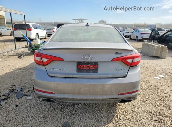 5NPE34AF8GH340694 2016 HYUNDAI SONATA Silver Вид ззаду