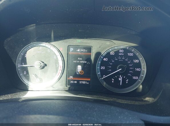 5NPE34AFXJH704668 2018 HYUNDAI SONATA Silver უკანა სავარძლების ხედი
