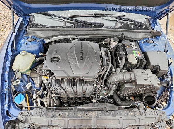 5NPEF4JA4LH036297 2020 HYUNDAI SONATA Blue Widok wnętrza z tyłu