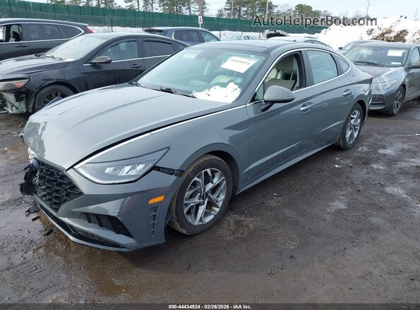 5NPEF4JAXLH016930 2020 HYUNDAI SONATA Gray Vista tres cuartos delantera izquierda