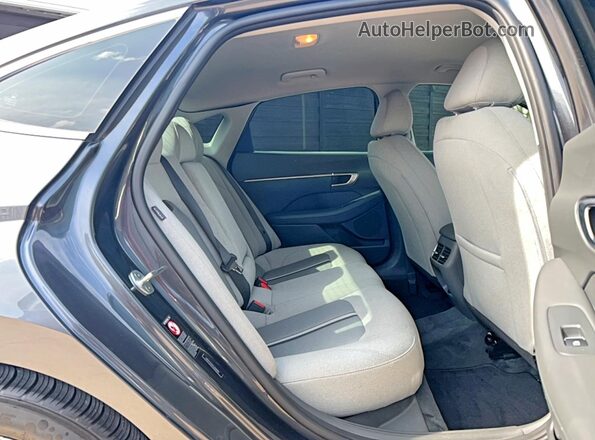 5NPEF4JAXLH028138 2020 HYUNDAI SONATA Gray წინა სალონის ხედი