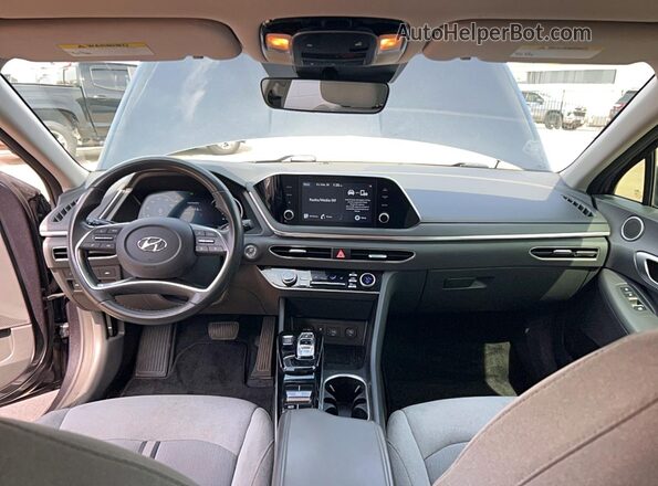 5NPEF4JAXLH028138 2020 HYUNDAI SONATA Gray უკანა სავარძლების ხედი