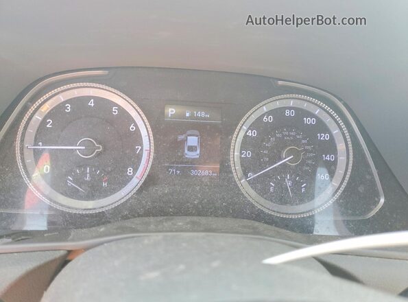 5NPEG4JA5MH105903 2021 HYUNDAI SONATA Черный Вид щитка приборов