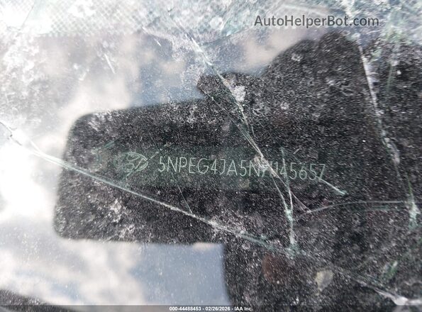 5NPEG4JA5NH145657 2022 HYUNDAI SONATA Black Вид підкапотного простору