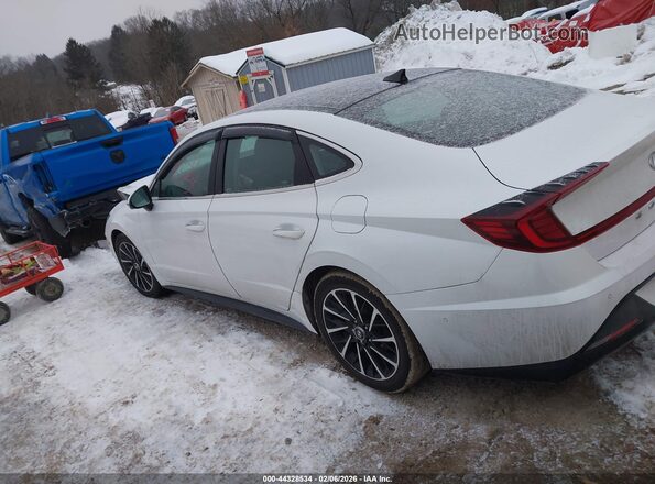 5NPEH4J20MH095223 2021 HYUNDAI SONATA Белый Панорамный вид салона 360°
