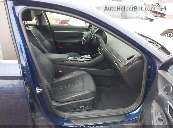 5NPEH4J22LH036656 2020 HYUNDAI SONATA Blue წინა სალონის ხედი