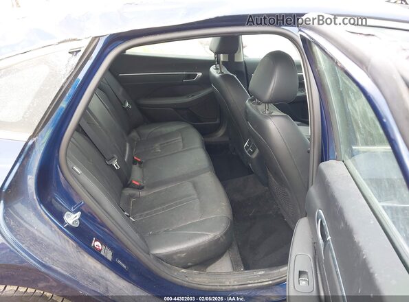 5NPEH4J22LH036656 2020 HYUNDAI SONATA Blue VIN კოდის სტიკერის ხედი