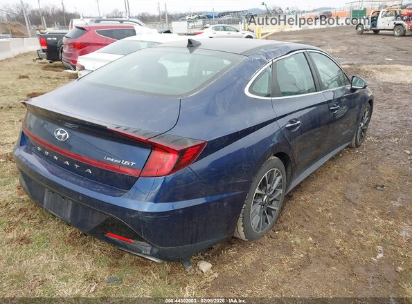 5NPEH4J22LH036656 2020 HYUNDAI SONATA Blue უკანა მარჯვენა