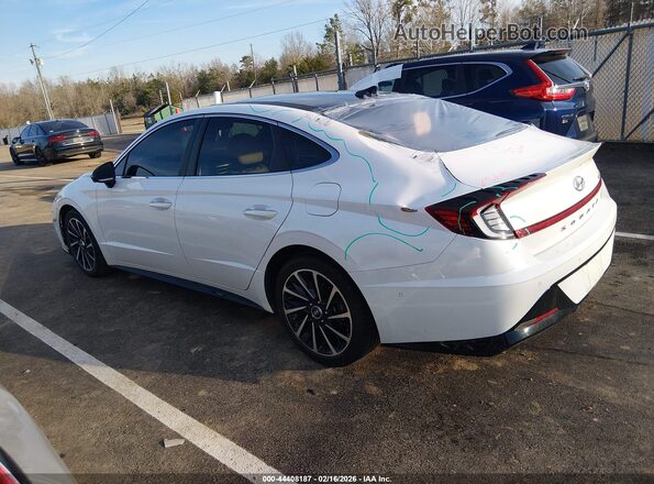5NPEH4J24MH076917 2021 HYUNDAI SONATA White Vista interior de 360 grados