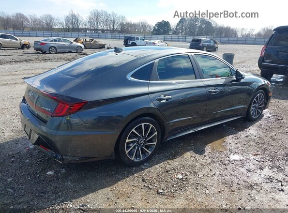 5NPEH4J26MH122909 2021 HYUNDAI SONATA Gray Задня права чверть